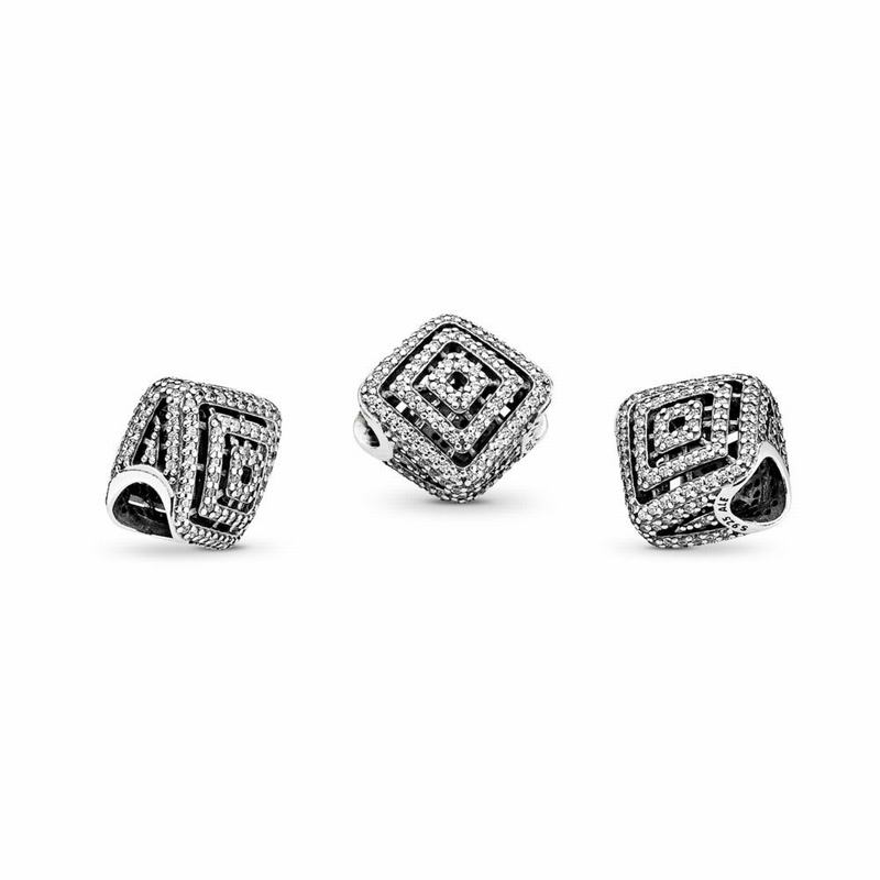 Talismane Pandora Geometric Lines Argint (fYnNaMC0)